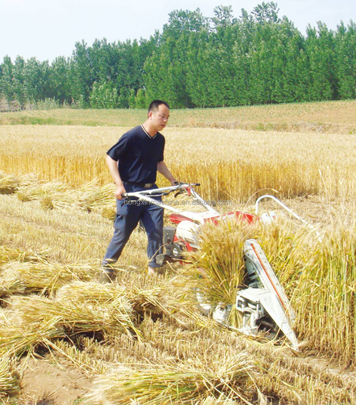 mini tractor reaper 900 paddy reaper cutting machine reaper binder for rice paddy harvest machine