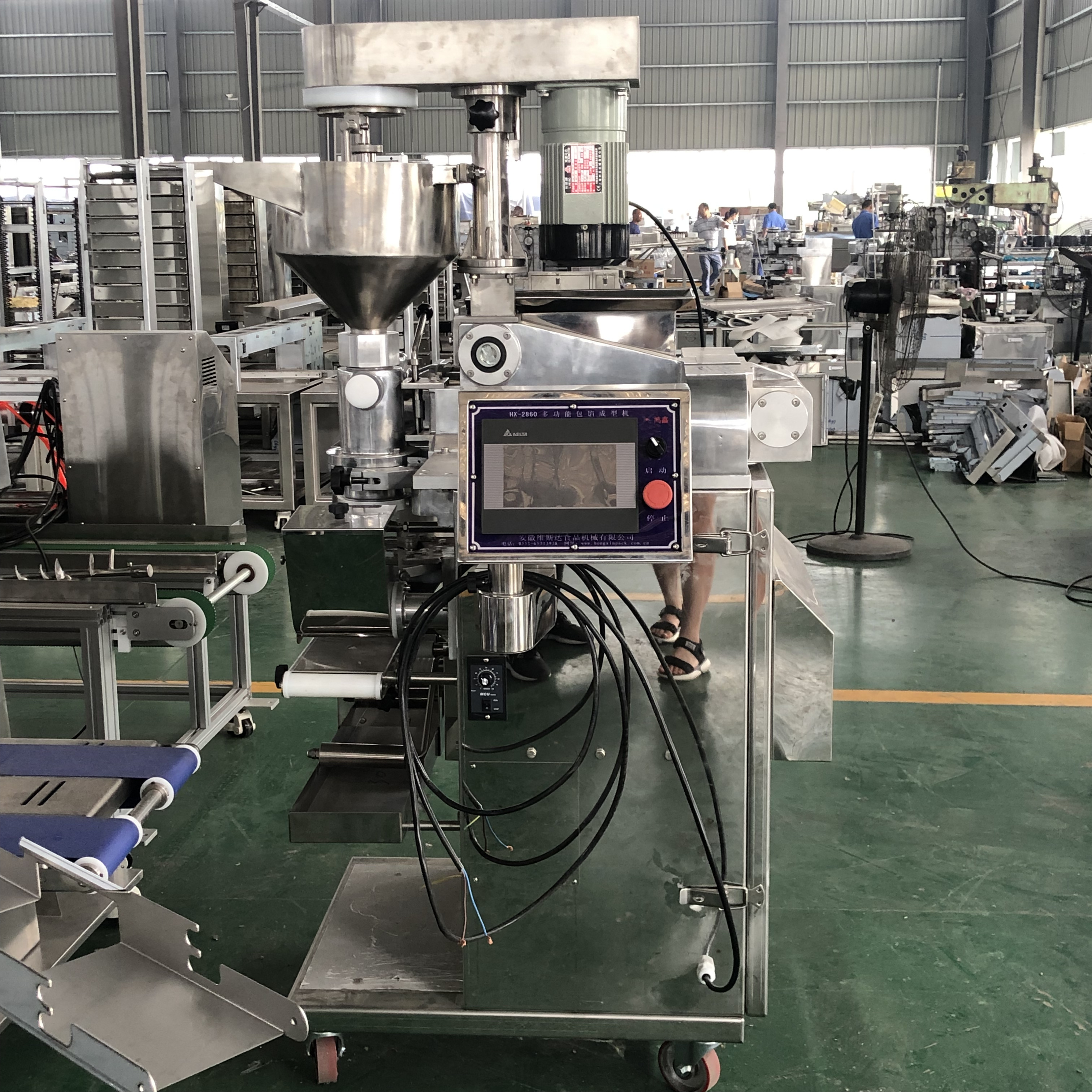 2019 New Design 304 SS Kibbeh Mooncake Shaping Encrusting Machine For Cookies