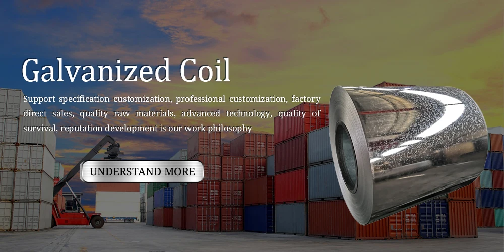 DX51D Z30-Z275 Hot Rolled Zinc Coated Steel Coil Galvanized Steel Sheet Coil