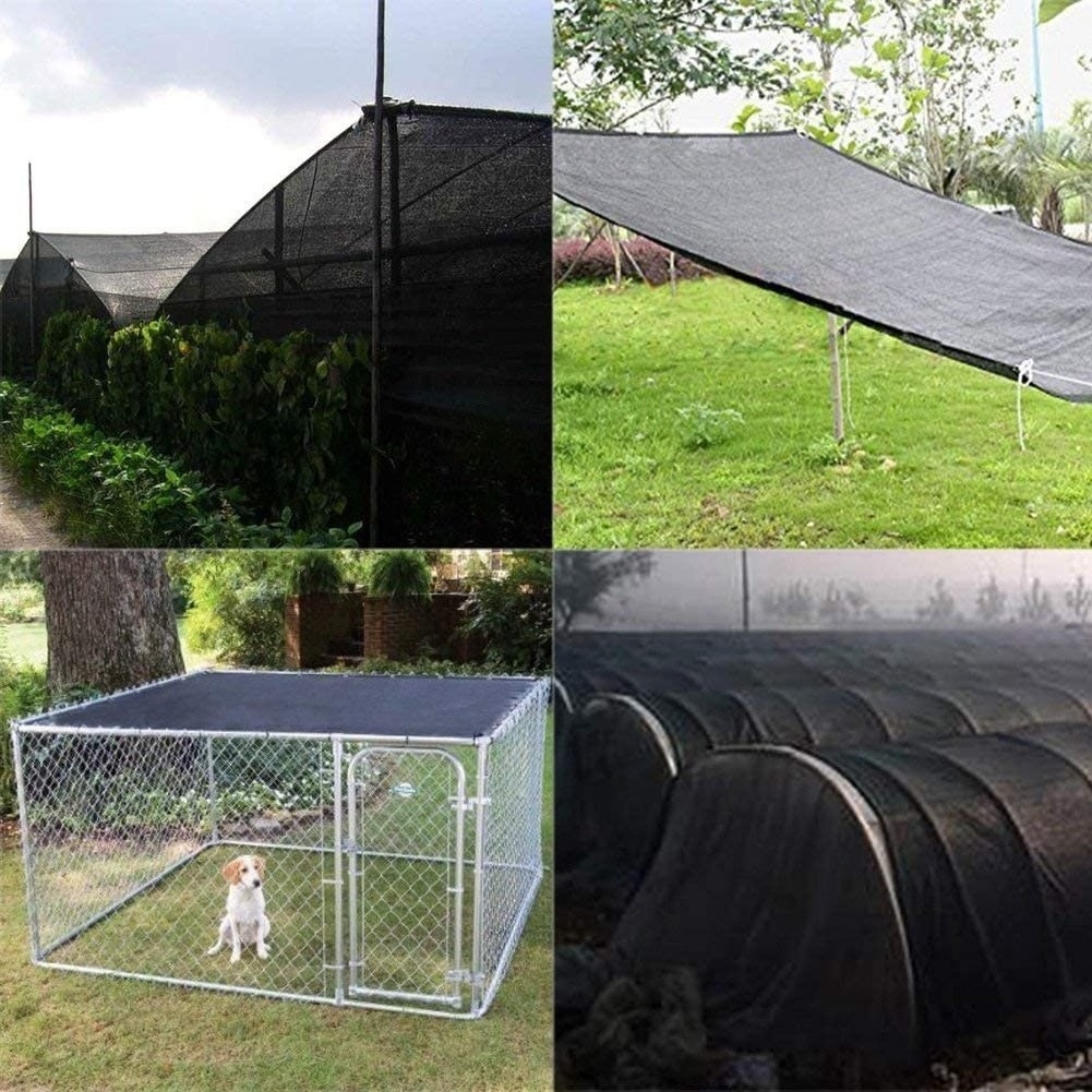 Black Sun Shade Net Plant Mesh Shade Cloth Sunblock UV Resistant Netting for Greenhouse&Garden