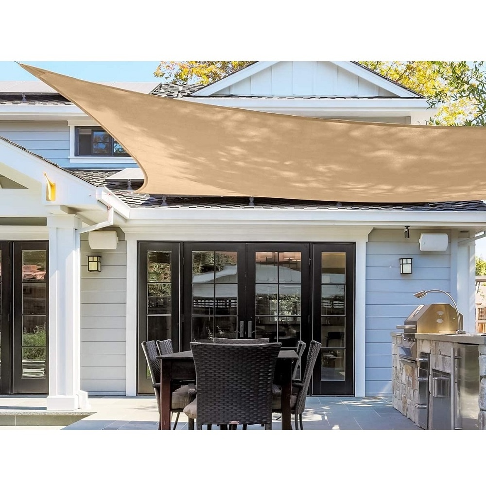 Sun Shade Sail Triangle Awning Fabric Outdoor Canopy Cover/sun sail shade from professional factory