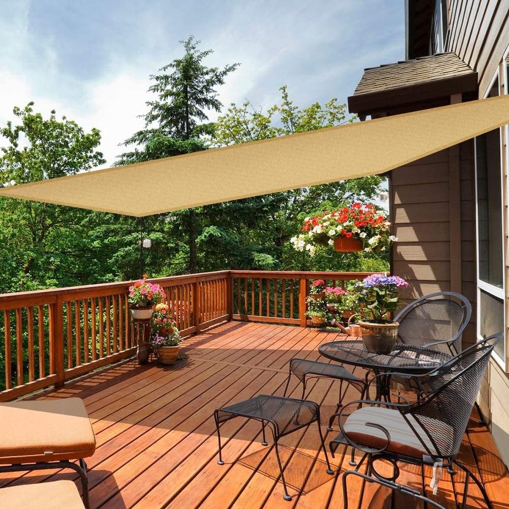 Sun Shade Sail Triangle Awning Fabric Outdoor Canopy Cover/sun sail shade from professional factory