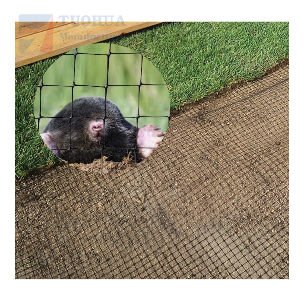 PP Materials plastic Garden Under-turf plastic mesh Black Anti Mole Netting