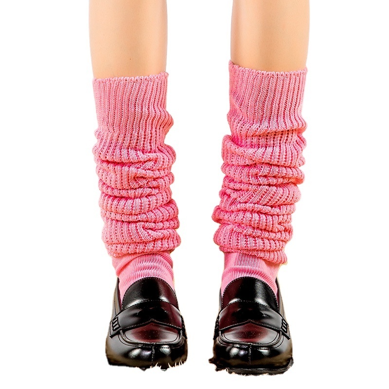 High Winter Eco-friendly New Design Leg Warmers Custom Slouch Socks Thick For Women Solid Color