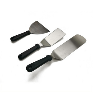 Professional Stainless Steel 3pcs Griddle Tool set Griddle Spatula Hamburger Turner And Griddle Scraper