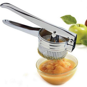 Kitchen Gadget Potato Ricer Pressing Tool Stainless Steel Potato Masher With Comfortable Handle