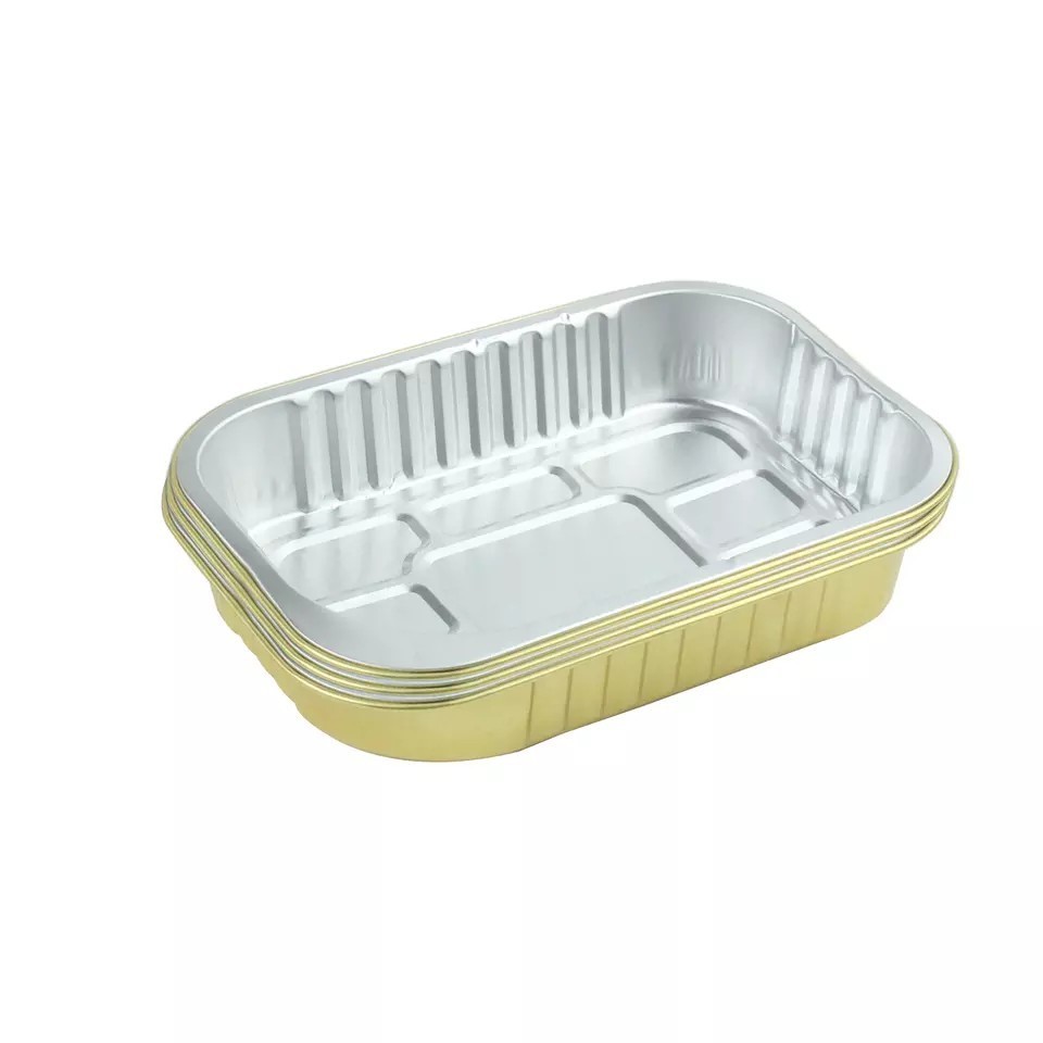 Food storage container Aluminum Foil Pans Durable Disposable Grill topper Drip baking serving tray