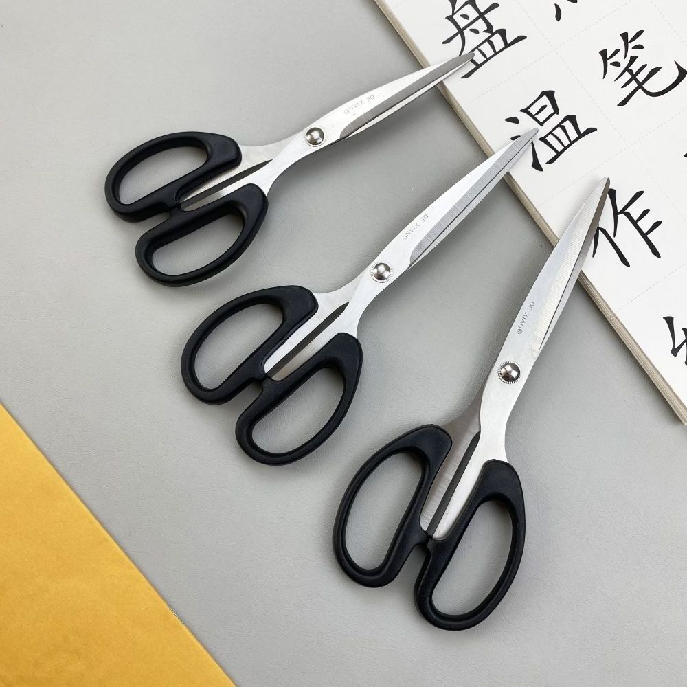 Stainless steel office scissors Students children artists multi-purpose tailor scissors household Plastic Shear