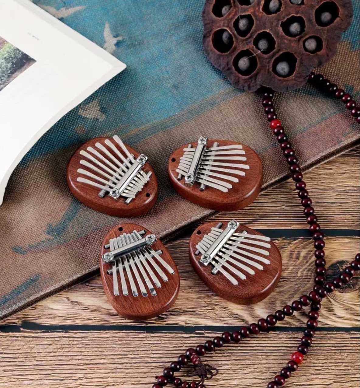 Kalimba Mini Thumb Piano 8 Keys Portable Finger Piano with Lanyard Special Gifts for Kids and Adults Beginner