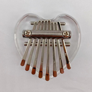 Custom 8 Keys Thumb Piano Portable Wooden Finger Marimbas Musical Toy gifts for Kids and Adults Beginners Mini Kalimba with Lany