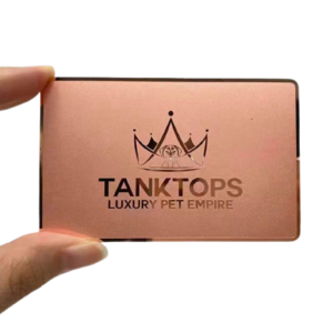 High quality luxury metal blank credit cards custom stainless steel rose gold metal business cards