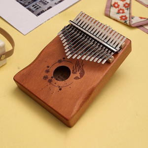 Wholesale high quality student Study instruments 17 tone Key Wooden small-sized exquisite Kalimba thumb piano