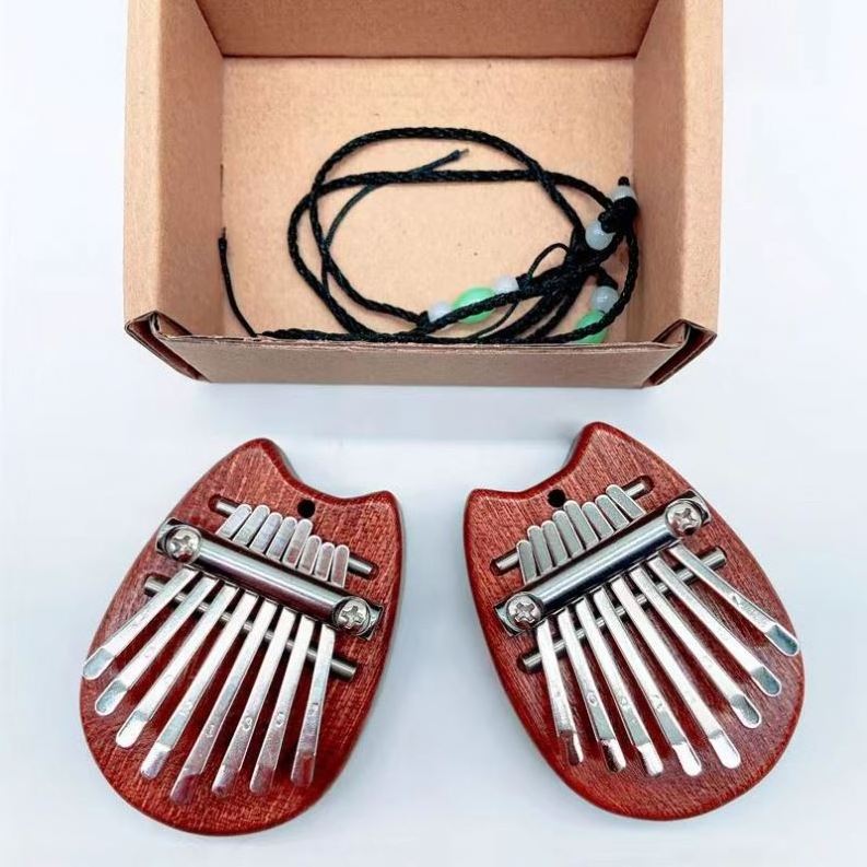 Kalimba Mini Thumb Piano 8 Keys Portable Finger Piano with Lanyard Special Gifts for Kids and Adults Beginner