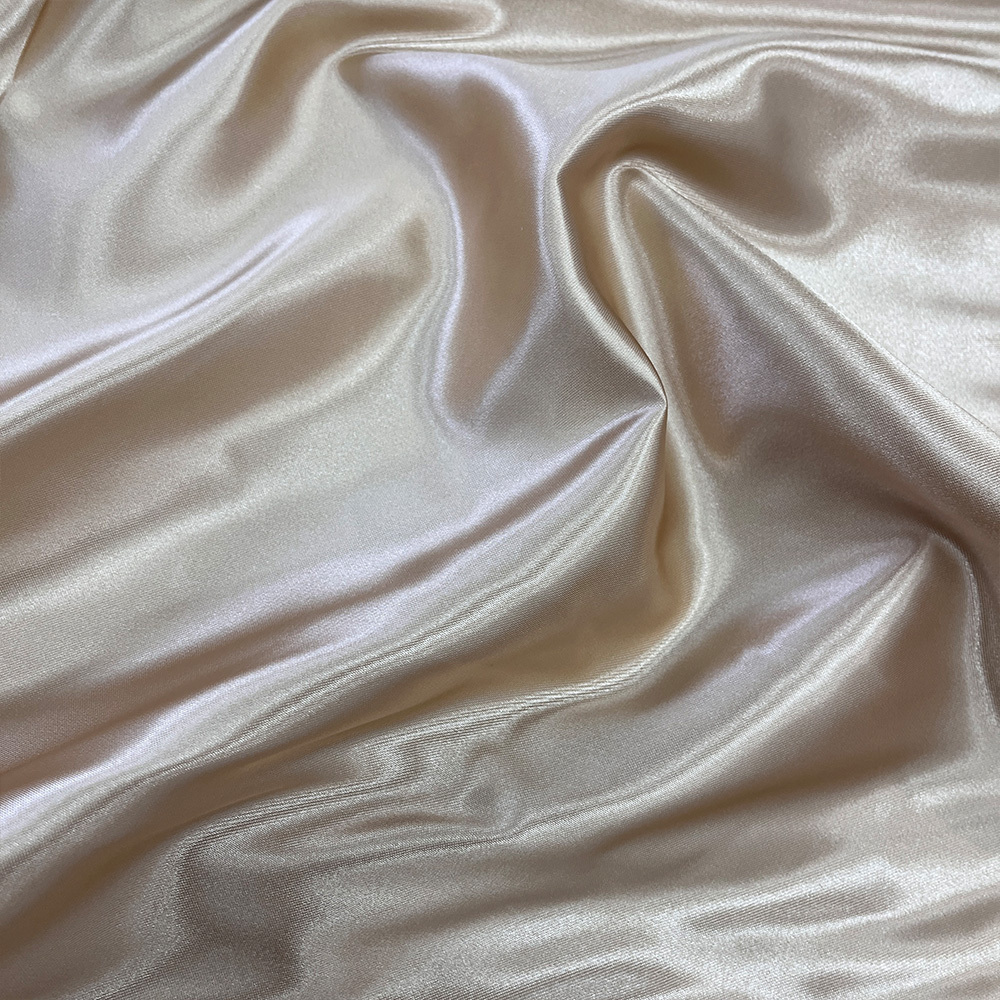 Manufacturer Price Bright Woven Polyester Rayon Fabric Shinny Silk Satin Fabric for Woman Dress