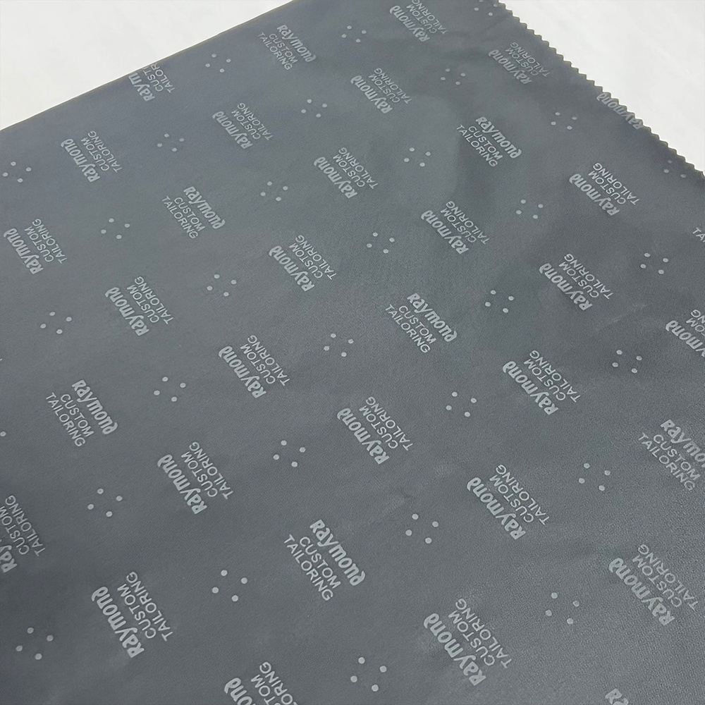 Suit garment lining 100% polyester twill taffeta fabric with emboss