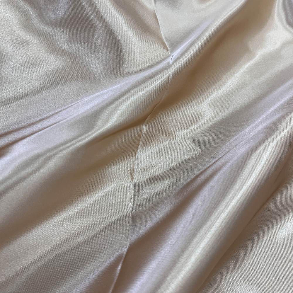 Manufacturer Price Bright Woven Polyester Rayon Fabric Shinny Silk Satin Fabric for Woman Dress