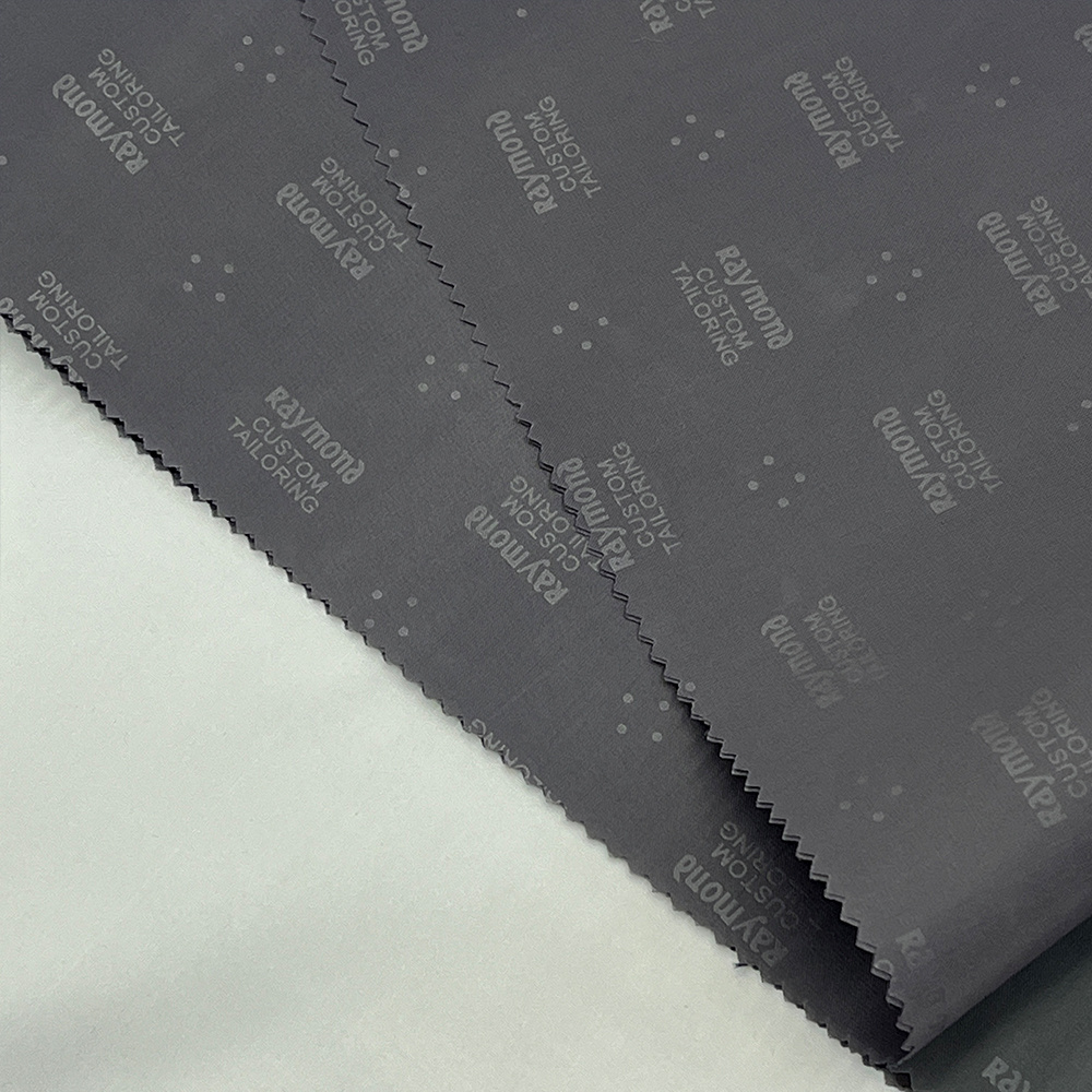 Suit garment lining 100% polyester twill taffeta fabric with emboss