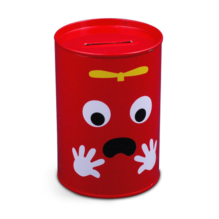 Custom Saving Coin Bank Metal Safe Cash Safe Kids Piggy Bank Money Tin Boxes