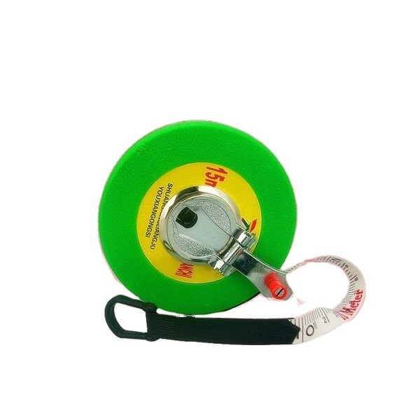 Fiberglass Tape Measure ABS 30m 50m Long Open Reel 50m Surveyor Tape Measure