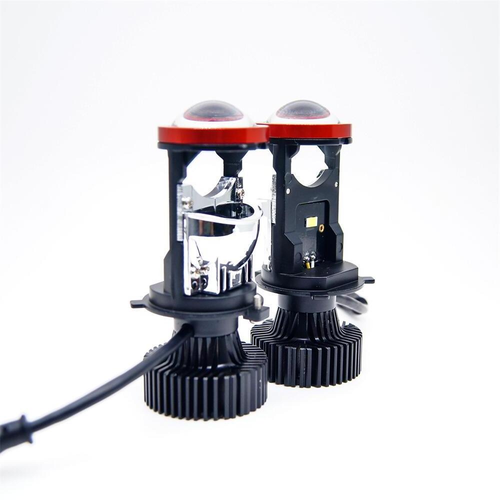 H4 LED Lights High Low Beam 6000K White mini h4 car bi led projector lens Headlight auto lighting systems