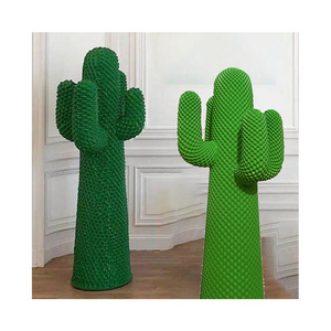 Fiberglass cactus sculpture outdoor commercial street decorations shopping malls artworks ornament sculptures