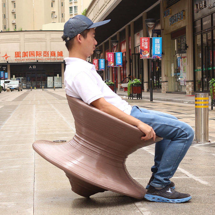 Spun Chair Gryo Rocking Lounge Seat Leisure Single Fancy Chair For Living Room Park