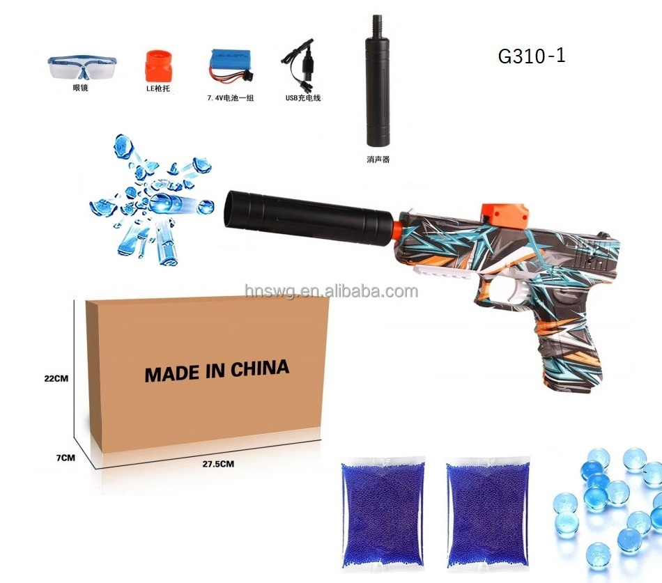 2023 New Multipl Electric Splatter Ball Gel Blaster Pistol M1911 M92 Shooter Water Gel Bullet Toy Gun