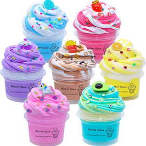 Non-toxic Ice Cream Playdough Slime Unicorn Toys Set Glue Supplies Charms Activator Diy Slime Making Kit For Kids