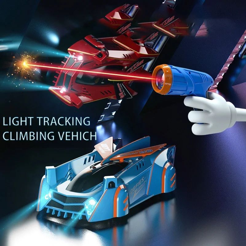 RC Car Stunt Infrared Laser Wall Ceiling Climbing Vehicle Toys Remote Control Cars Follow red dot light Gifts for kids