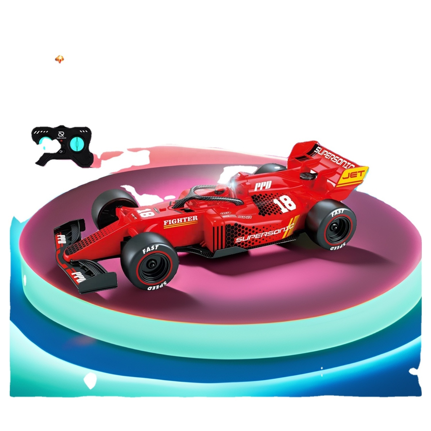 2024 New 1:18 High Speed Drift F1 Car With Mist Spray & Lights,Fast Remote Control Racing Car,Electric Toy Vehicle for Kids