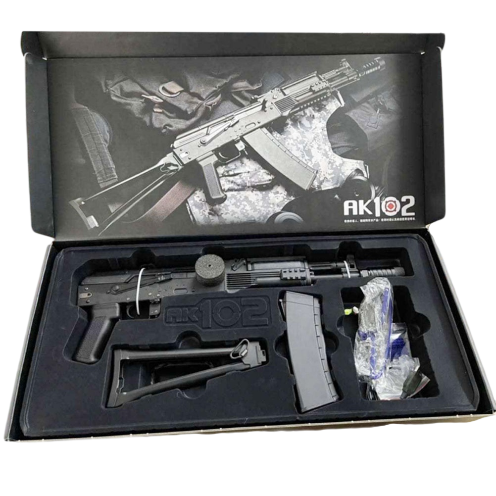 Nylon RX AK102 Electric with Metal Gear Electric Continuous Magazine Feeding Gel Toy Hydrogel Gun Water Gel Ball Gun Gel Toy Gun