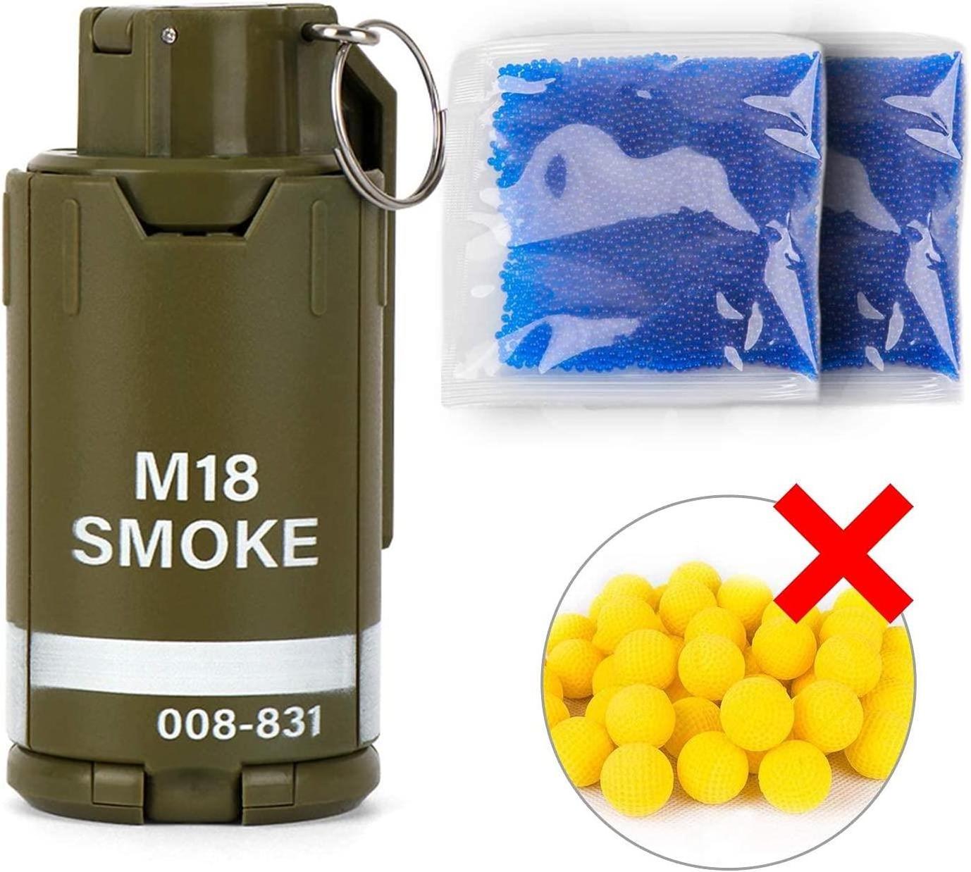 Wholesale outdoor tactical weapons toy guns battle game 5000gel m18 smoke gel ball military toy airsoft grenade