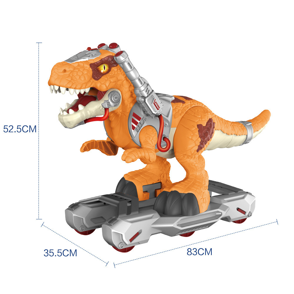 Educational Electric Sliding Ride On Dinosaur Car Toy Scooter Spraying Light Music Story Walker For Toddler