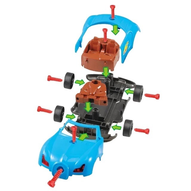 Perfect Gift for Kids Take Apart Toys Racing Cars with Sound Lights Creative DIY Car Toy Vehicle 30 PCS Set Toy Car Assembly Kit