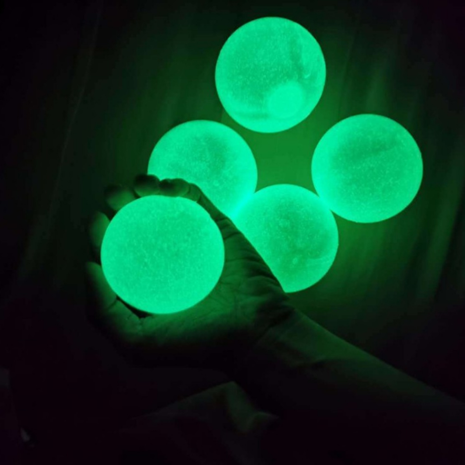 Glow Sticky Balls Wall Ceiling Light Fidget Toys Stress Reliever Ball Games for Kids Simple Dimple Anti-stress Toy