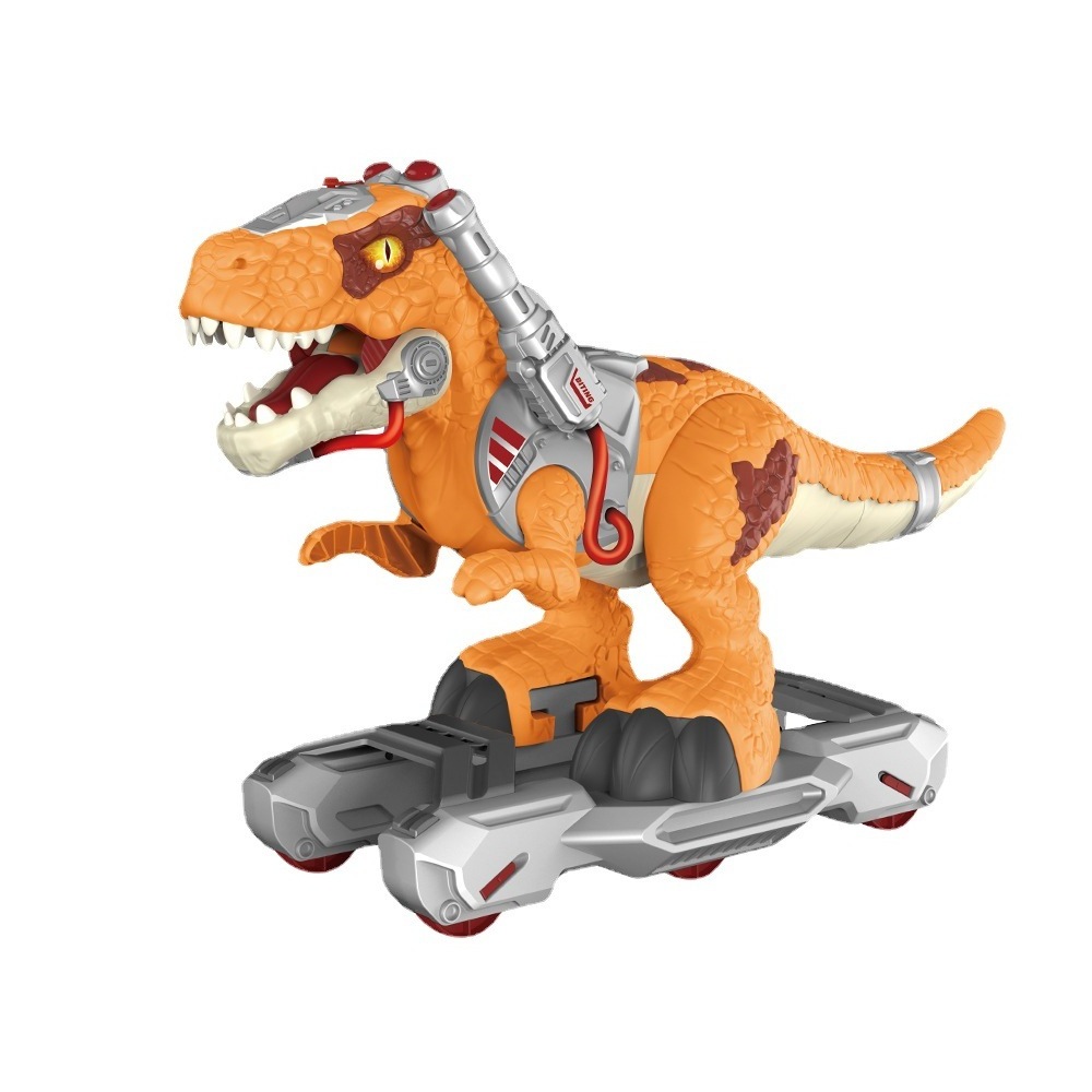 Educational Electric Sliding Ride On Dinosaur Car Toy Scooter Spraying Light Music Story Walker For Toddler