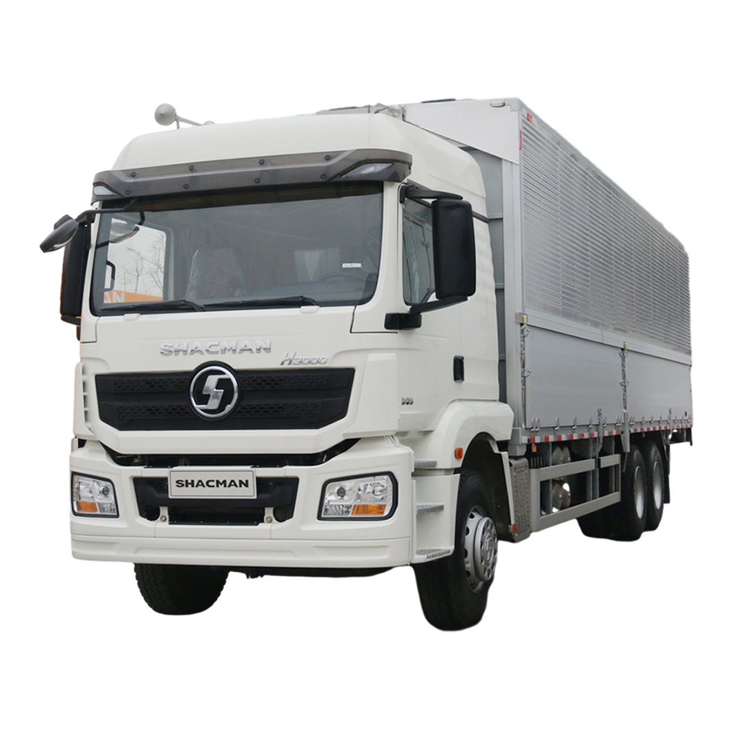 Shacman H3000 Cargo Fuel Truck 4X2 6X4 300Hp Lorry Cargo Truck Body Rear And Two Side Open Door Truck Aluminum Track Cargo