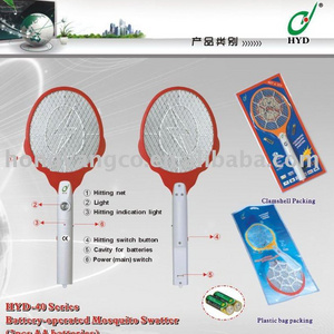 HYD-44 HYD electric fly catcher bug zapper, mosquito racket