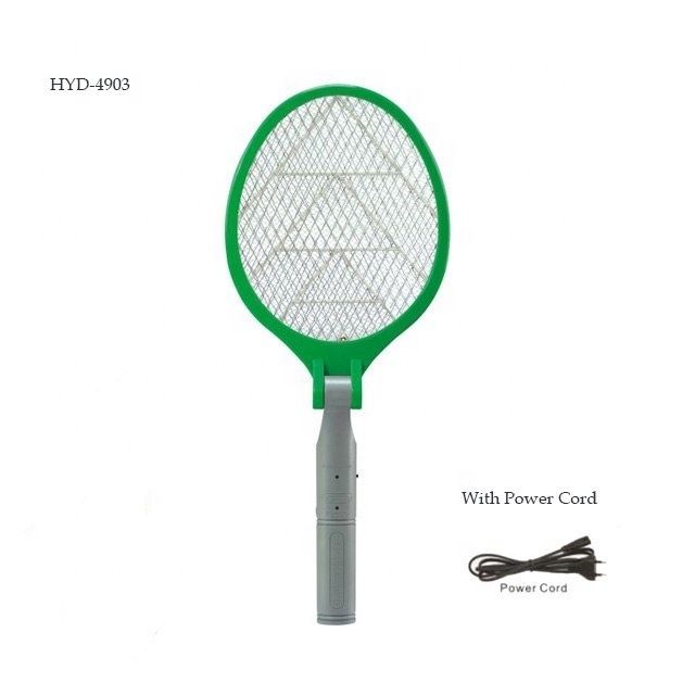 HYD-4903 Foldable Rechargeable Mosquito Swatter With Power Cord bug zapper mosquito killer racket