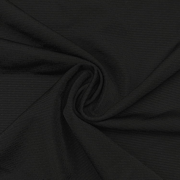 China Wholesale Solid Bird Eye Fabric Spandex Material 89 Polyester 12 Spandex Single Eyelet Jersey Fabric For Sports