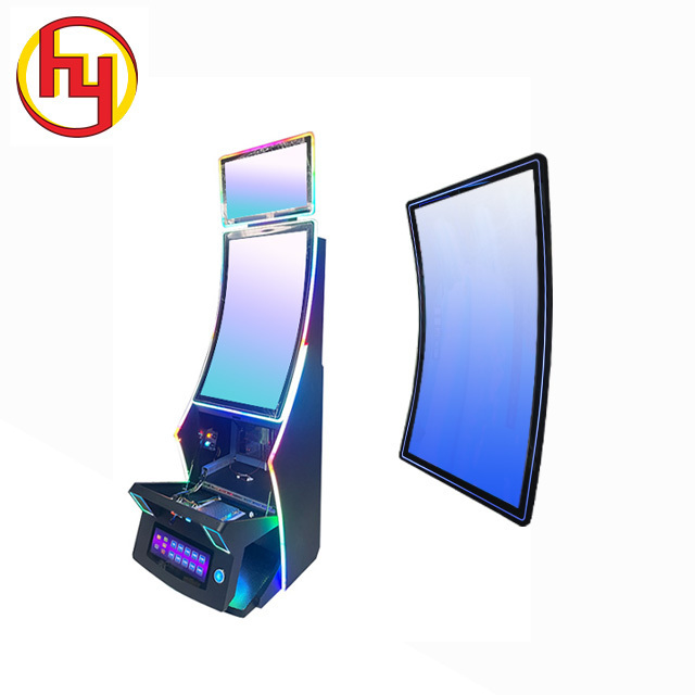 Coin operated arcade machine kiosk screen pot of gold game board touch 43 inch Touch Screen Skill Game curved monitor