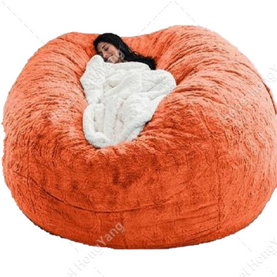 Living Room Sponge ball Giant Soft Velvet beanbag sofa cover big sofa foam bean bags huge oversize bean bag chair sofa bed