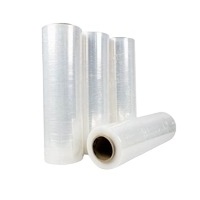 High-Tear Clear Plastic PE Shrink Film Wrap Roll 500mm Transparent Industrial Stretch Wrap Package Protective Industrial Package