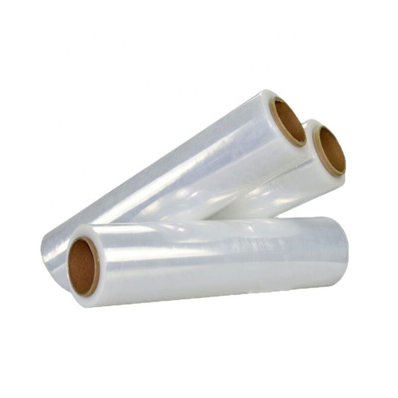 High-Tear Clear Plastic PE Shrink Film Wrap Roll 500mm Transparent Industrial Stretch Wrap Package Protective Industrial Package