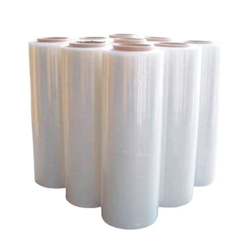 High-Tear Clear Plastic PE Shrink Film Wrap Roll 500mm Transparent Industrial Stretch Wrap Package Protective Industrial Package