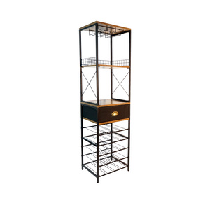 Hot Sale glass metal wine rack cabinet insert custom wine cabinet bar living room furniture wine cabinet