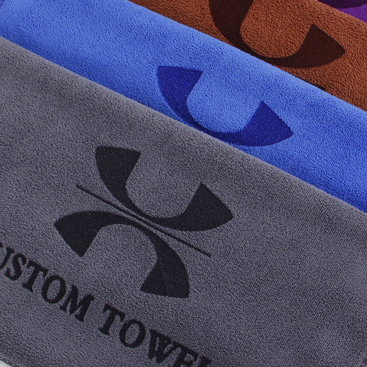 Hot sale Private Label Wholesale Purple Custom Microfiber Cooling Towel Hand Gym Towel