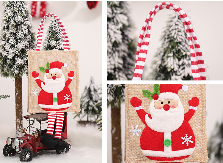 2022 Large Christmas Stocking Lovely Bags For Children Fireplace Christmas Decoration Gifts