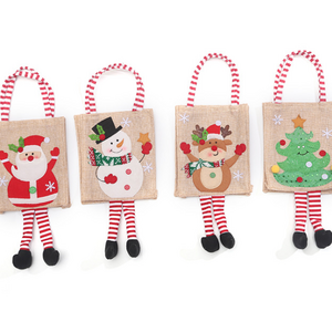 2022 Large Christmas Stocking Lovely Bags For Children Fireplace Christmas Decoration Gifts