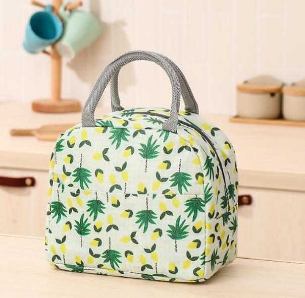 Small Tote Cooler Thermal Insulated Food Bags Portable Picnic Lunch Box Bag